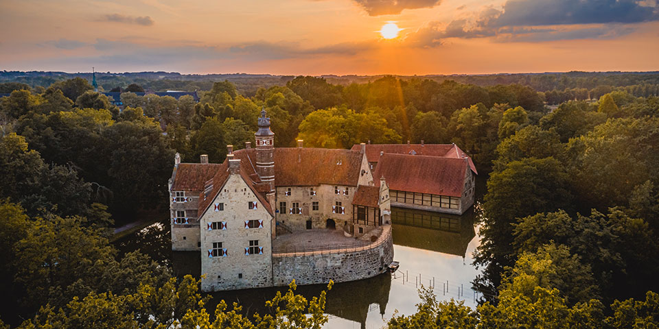 Waterburcht van Vichering in Lüdinghausen