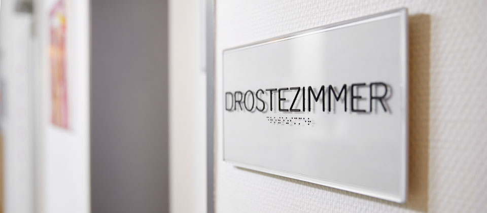 Zimmerschild „Drostezimmer“
