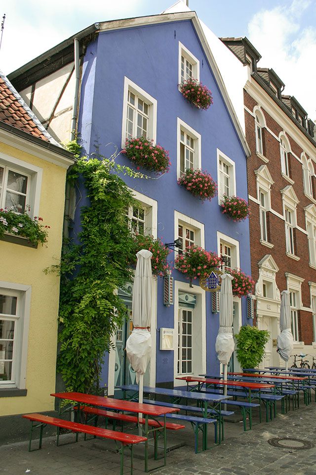 Das „Blaue Haus“ in Münsters Kuh-Viertel (Altstadt)